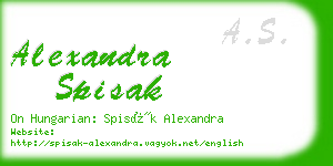 alexandra spisak business card